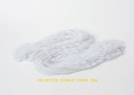 Άσπρες αναπαραγμένες 12dtex μη συνεχείς ίνες 38mm πολυεστέρα