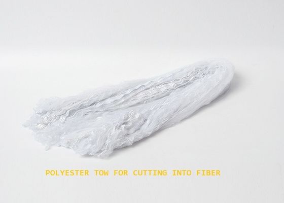 Άσπρες αναπαραγμένες 12dtex μη συνεχείς ίνες 38mm πολυεστέρα